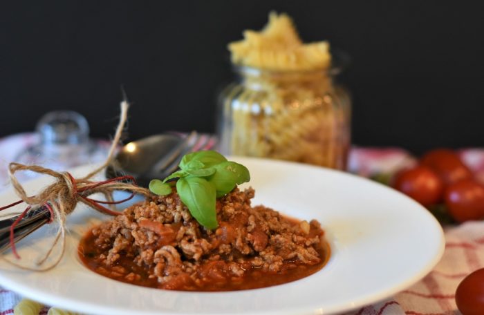 Pâtes sauce bolognaise maison